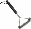 Grillbürste mit Edelstahlbosten - 30cm lang - 16cm Breite - stabiler Griff Voir les images du produit