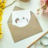 Mr. & Mrs. Panda Glückwunschkarte Einhorn Stolzieren - Weiß Produktbild-Vorschau 3