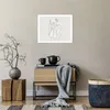 Poster - Poster ohne Rahmen - Grafik Frau Licht - 50x40 cm Produktbild-Vorschau 6