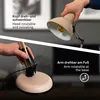 Retro tafel lamp Pixa, metaal, beige, 1 lichtpunt, E14, Productafbeelding-voorbeeld 2