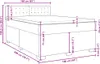 vidaXL Boxspring posteľ s matracom Tmavo šedá 160x200 cm Náhľad obrázku produktu 8