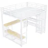 Flieks Etagenbett 140x200cm mit Schreibtisch und Ablagen, Produktbild-Vorschau 8