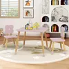 COSTWAY Tavolo per bambini con 2 sedie, set da pranzo per Anteprima dell’immagine prodotto 2