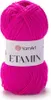 A ball of pink yarn on a white background. Produktbild-Vorschau