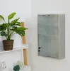 Lekárska skrinka Relaxdays, 3 priehradky, uzamykateľná, Náhľad obrázku produktu 3