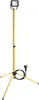 A yellow LED work light on a tripod stand with a black cord and plug. Anteprima dell’immagine prodotto