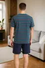 KB Herren Schlafanzug kurz Pyjama Shorty T-Shirt 100% Produktbild-Vorschau 4