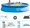 Intex runder aufblasbarer Easy Set-Schwimmpool – 396 x 84 Produktbild-Vorschau 1