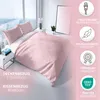 Baumwolle Bettwäsche Set 135x200 cm Rosa Weiß Rauten Produktbild-Vorschau 2