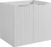 Badezimmerschrank, Weiß + silberner Griff, 60 x 57 x 46 cm Produktbild-Vorschau 1