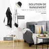 HOMCOM Porte-manteau trépied design contemporain branches Voir les images du produit 3