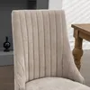 Ensemble de deux chaises de salle à manger en velours, avec Voir les images du produit 3