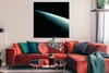 MuchoWow® Poster Schatten - Erde - Weltraum 100x100 cm - Produktbild-Vorschau 2