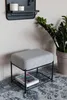 Livingstone - Comfy Hocker 50 x 35 cm schwarz grau Stuhl Produktbild-Vorschau 7