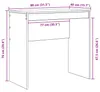 vidaXL Schreibtisch Weiß 80 x 40 x 76 cm Produktbild-Vorschau 8