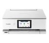 A white Canon PIXMA TS8751 inkjet multifunction printer is shown from the front against a white background. Produktbild-Vorschau