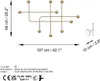 CALICOSY - Wandgarderobe mit 9 Haken aus goldfarbenem Produktbild-Vorschau 5