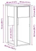 vidaXL Szafka pod komputer z szufladą czarna 30x44x74 cm Podgląd zdjęcia produktu 8