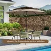 Parasol COSTWAY 300 cm z oświetleniem słonecznym LED i Podgląd zdjęcia produktu 2