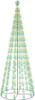 vidaXL LED-Weihnachtsbaum Kegelform Mehrfarbig 732 LEDs Produktbild-Vorschau 1
