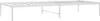 A white metal bed frame on a white background. Produktbild-Vorschau