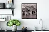 MuchoWow® Gerahmtes Poster Zebras im Wasser 40x40 cm - Produktbild-Vorschau 3