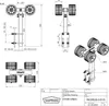 4er Sliprollen Slipwagen Sliphilfe Bootstrailer EVA-Reifen Produktbild-Vorschau 4