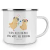 Mr. & Mrs. Panda Teetasse Mops Verliebt - Weiß - Geschenk, Produktbild-Vorschau 3