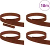 vidaXL Trávníková obruba, 4 ks, rezavá, 450 x 0,05 x 10 cm, Náhled obrázku produktu 2