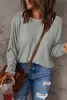 OMG Damen schlicht Patchwork-Pullover mit langen Ärmeln Produktbild-Vorschau 1