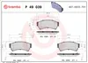 Set di pastiglie freno, freno a disco BREMBO P 49 039 Anteprima dell’immagine prodotto 3