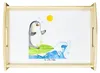 Mr. & Mrs. Panda Tablett Pinguin Surfer - Weiß - Geschenk, Produktbild-Vorschau 1