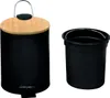 KESPER 9016613 Kosmetikeimer mit Bambusdeckel, schwarz Produktbild-Vorschau 2