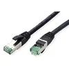 ROLINE RM Patchkabel Cat.6A S/FTP (PiMF), schwarz, 1 m Produktbild-Vorschau 4