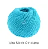 A ball of turquoise yarn on a white background. Produktbild-Vorschau