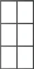 A graphic representation of a window pane with six equal sections. Náhled obrázku produktu