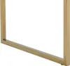 Schreibtisch mit 2 Schubladen - MDF & Metall - Beige & Produktbild-Vorschau 6