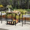 Outsunny Servierwagen Barbecue Trolley Gartenrollwagen mit Produktbild-Vorschau 9