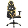Gaming-Stuhl mit Massagefunktion Schwarz & Golden Produktbild-Vorschau 2