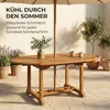 Premium Gartentisch ausziehbar Borneo, runder Garten Tisch Produktbild-Vorschau 4