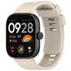 BStrap Silicone Armband für Xiaomi Redmi Watch 4, beige Produktbild-Vorschau 2