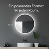 LED Badspiegel 60 cm, rund, Aluminiumrahmen, Lichtfarbe Produktbild-Vorschau 5
