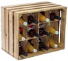 3er Set Flaschenregal geflammt Serie Henry 50x40x30cm mit Produktbild-Vorschau 3