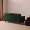 3-Sitzer Sofa Grün Samt Skandinavisch inkl. 2 Kissen, frei Produktbild-Vorschau 7