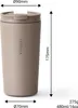 Thermobecher Edelstahl 480ml Kaffee Becher Trinkbecher Produktbild-Vorschau 5