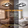 42W LED Deckenleuchte Schwarz Ø32cm, Moderne Deckenlampe Produktbild-Vorschau 2