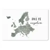 MuchoWow® Mauspad Mousepad Karte von Europa - Grau - Zitat Produktbild-Vorschau 1