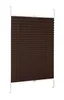 A brown pleated blind with a Klemmfix mounting system, presented against a white background. Produktbild-Vorschau