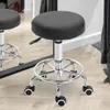 Vinsetto Rollhocker Höhenverstellbar Drehhocker mit Fußring Produktbild-Vorschau 2