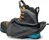 Bergschuh "Phantom Tech HD" von Scarpa; schwarz mit orangefarbenen Schnürsenkeln und abnehmbarer Gamasche. Náhled obrázku produktu